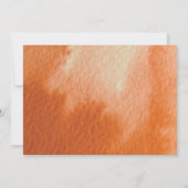 Lantaarn Bruiloft Waterverf Najaarsuitnodiging Kaart (Achterkant)