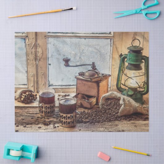 Lantaarn Coffee Grinder 20x30 ontkoppeling Tissuepapier (Craft)