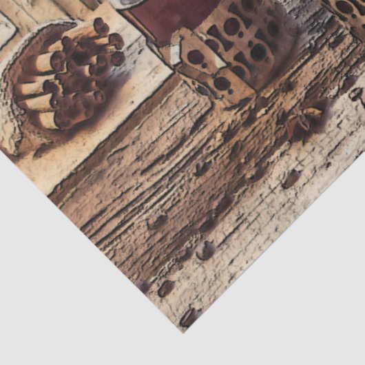 Lantaarn Coffee Grinder 20x30 ontkoppeling Tissuepapier (Detail)