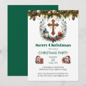 Lantaarn Cross Christmas Kaart (Voorkant / Achterkant)