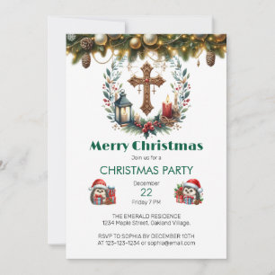  Lantaarn Cross Christmas Kaart
