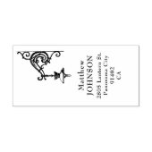 Lantaarn Custom Elegant Retour Adres Rubberstempel (Afrduk)