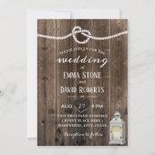  Lantaarn die de Knot Barn Wedding bindt Kaart (Voorkant)