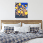Lantaarn Dragers | Maxfield Parrish | Canvas Afdruk (Insitu (Slaapkamer))