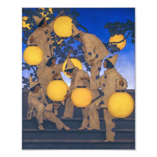 Lantaarn Dragers | Maxfield Parrish | Foto Afdruk (Voorkant)