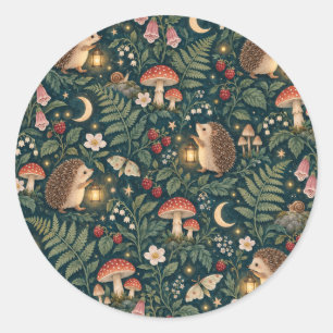 Lantaarn Egeltje Nacht Tuin Ronde Sticker