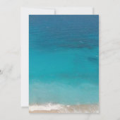  Lantaarn Elegant Foliage Beach Wedding Kaart (Achterkant)