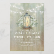 Lantaarn en baby's adem rustieke zomer bruiloft