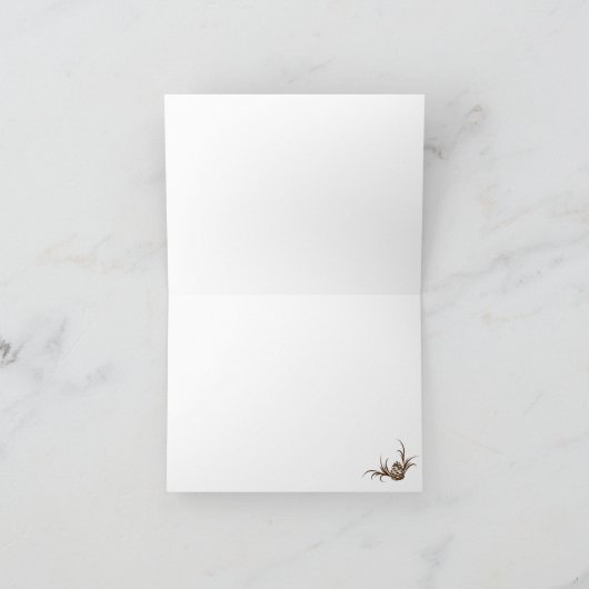 Lantaarn en dennenboom Dankbetuigingskaart Bedankkaart (Binnen)