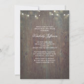 Lantaarn en Rustiek Hout Foto Afstuderen Kaart (Achterkant)