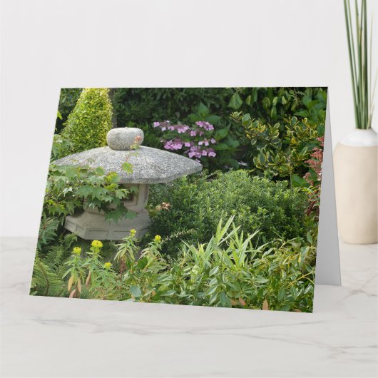 Lantaarn in een Engelse tuin Kaart (Voorkant)