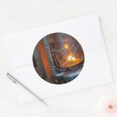 Lantaarn in het Plains Camp , Nationaal Park Kruge Ronde Sticker (Envelop)