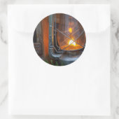 Lantaarn in het Plains Camp , Nationaal Park Kruge Ronde Sticker (Tas)