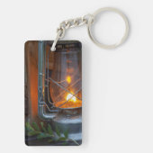 Lantaarn in het Plains Camp , Nationaal Park Kruge Sleutelhanger (achterkant)