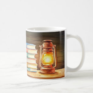 Lantaarn in vintage-stijl, vaak gebruikt als motie koffiemok