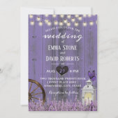 Lantaarn Lavender Lavender Barn Wedding Kaart (Voorkant)