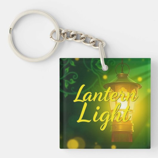 Lantaarn Licht Glow  Aangepast Sleutelhanger (Voorkant)