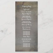 Lantaarn Lights rustieke land bruiloft programma's (Achterkant)