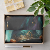 Lantaarn-Lit Halloween Witch met pompoenen en Goth Tissuepapier (Geschenk)