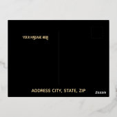 Lantaarn Luxury Gold Foil Ramadan Mubarak Kaart (Achterkant)