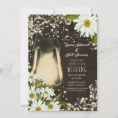 Lantaarn Madeliefjes Baby's Breath Trouwdag Kaart (Voorkant)