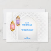 Lantaarn met Arabisch patroon en een raam | Wit Kaart (Voorkant)