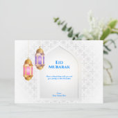 Lantaarn met Arabisch patroon en een raam | Wit Kaart (Staand voorkant)