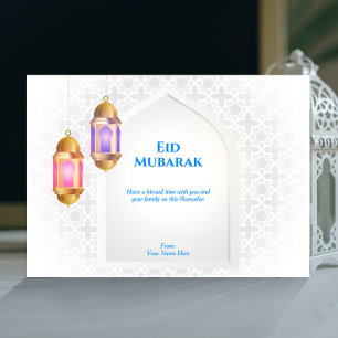 Lantaarn met Arabisch patroon en een raam   Wit Kaart