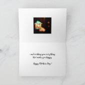 Lantaarn Moederdag Vouwkaart Kaart (Binnen)