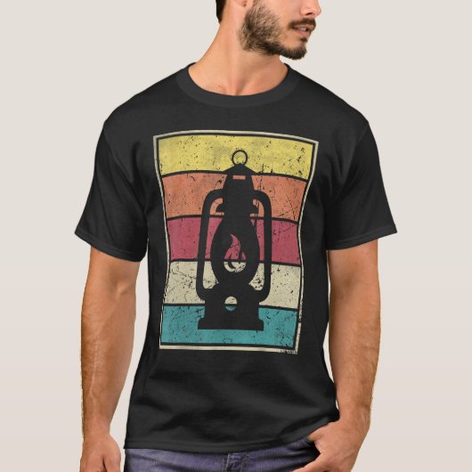 Lantaarn Retro Camper Lamp Retro  T-shirt (Voorkant)