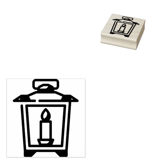 lantaarn rubberstempel (Gestempeld)