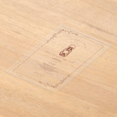  Lantaarn Rustic Floral Terracotta Wedding Acryl Uitnodigingen (Laagn)