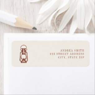 Lantaarn Rustic Terracotta Wedding Etiket