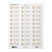 Lantaarn Rustic Terracotta Wedding Etiket (Full Sheet)