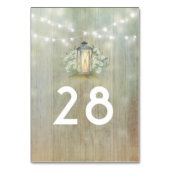  Lantaarn Rustieke Bloemschuur Huwelijk Kaart (Achterkant)