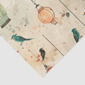  lantaarn stijl vogelkooien vogels decoupage tissuepapier (Detail)