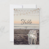 Lantaarn, Strijklichten, Bloemen, Strand Kaart (Achterkant)