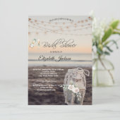 Lantaarn, Strijklichten, Bloemen, Strandwijn Kaart (Staand voorkant)