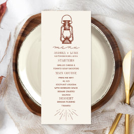 Lantaarn Terracotta Rustic Wedding Menu