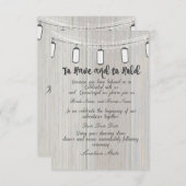 lantaarn Uitnodigt Kaart (Voorkant / Achterkant)