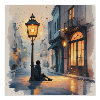 Lantaarn van Licht – Een Stille Moment van Hoop Perfect Poster