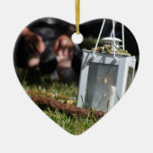 Lantaarn van licht keramisch ornament (Voorkant)