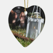 Lantaarn van licht keramisch ornament (Links)