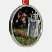 Lantaarn van licht metalen ornament (Rechts)