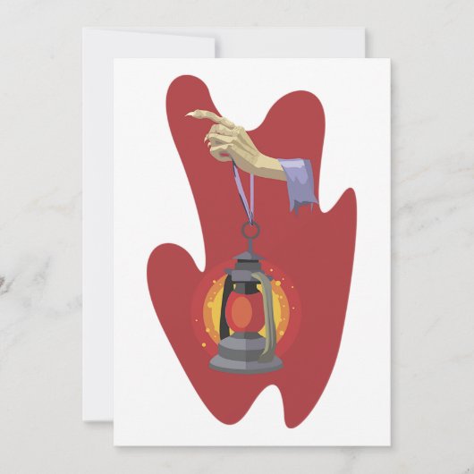 Lantaarn vasthouden kaart (Voorkant)