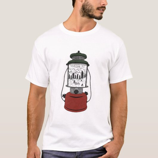 Lantaarn Wanderlust T-shirt (Voorkant)