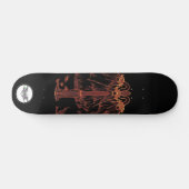 Lantaarnachtige oranje tinten persoonlijk skateboard (Horizontaal)