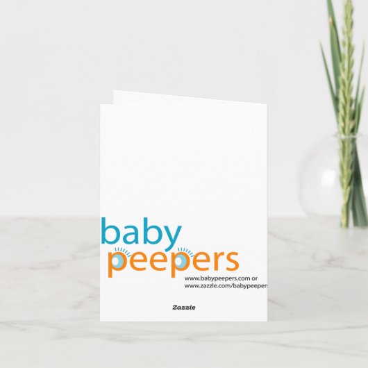 Lantaarngeboorteaankondiging Aankondiging (Achterkant)