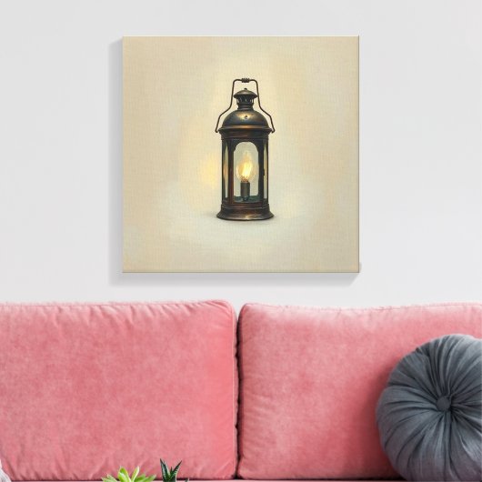 lantaarngloed canvas afdruk (Insitu (Woonkamer))