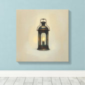 lantaarngloed canvas afdruk (Insitu (Houten vloer))